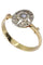 Bague 50 BAGUE 2 ORS, DIAMANT ART-NOUVEAU 58 Facettes 063761