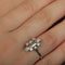 Bague 55 Solitaire diamant couleur naturelle 58 Facettes