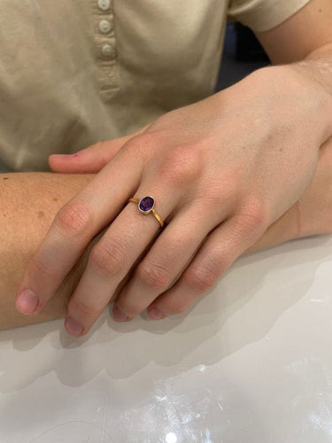 Bague BAGUE MODERNE AMÉTHYSTE 58 Facettes 056951