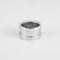 Bague 55 Bague en or gris, pavage diamants blanc et noir 58 Facettes
