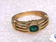 Bague 51 Bague or et émeraude 58 Facettes 10740