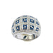 Ring 54 White Gold Ring Sapphires & Diamonds 58 Facettes 20400000589