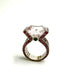 Bague 54 Bague cocktail Kunzite Tsavorite 58 Facettes