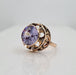 Ring 58 Purple stone signet ring style 58 Facettes 272