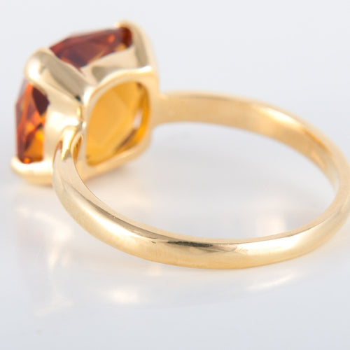 Bague 52 Bague Solitaire citrine 58 Facettes 8384