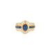 Bague 56 Bague Saphir cabochon Diamants 58 Facettes 323S286