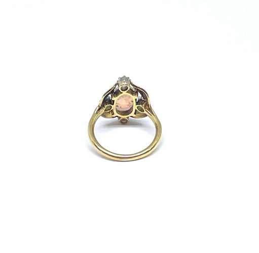 Bague Bague opale et diamants monture en or jaune 18 carats 58 Facettes