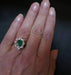 Ring 53 Emerald And Diamond Marguerite Ring, White Gold 58 Facettes 888314