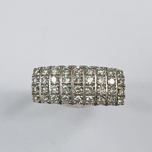 Bague Bague Or Blanc Diamants 58 Facettes 20400000761