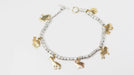 Bracelet 19cm Bracelet breloques Dodo en or jaune et argent 58 Facettes 25557