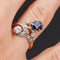 Bague 54 Bague ancienne saphir diamants duchesse 58 Facettes 21-119-54