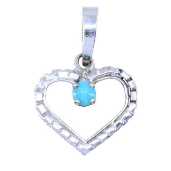 Pendentif PENDENTIF COEUR TURQUOISE 58 Facettes 064571