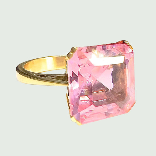 Bague 56 Bague Améthyste Rose de France 58 Facettes