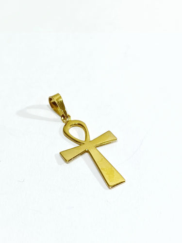 Pendentif Croix Copte Or jaune 58 Facettes