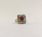 Ring 62 Gold Diamond & Ruby Ring 58 Facettes to Latvia