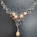 Arabesque Necklace Necklace in 18-carat white gold, diamonds and South Sea pearls 58 Facettes PEARL-NL-WG-DPE