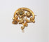 Broche Broche Art Nouveau florale or jaune 58 Facettes 449