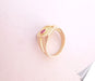 18K Yellow Gold Ruby Unisex Signet Ring 58 Facettes AA 1541