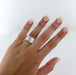 Ring 50 CHAUMET “Link” white ceramic and diamond ring 58 Facettes