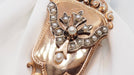 Brooch Napoleon III pendant brooch rose gold pearls 58 Facettes 28930