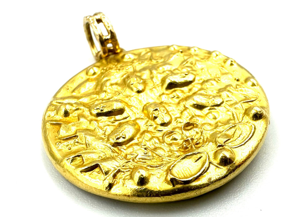 Pendentif SALVADOR DALI. Pendentif or 900/00 58 Facettes