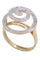 Bague 54 BAGUE TOURBILLON DIAMANTS 58 Facettes 071261