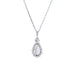 Pear Diamond Pendant Necklace on Chain 58 Facettes