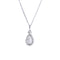 Collier Pendentif sur chaîne Diamant Poire 58 Facettes