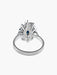Ring VINTAGE SAPPHIRE AND DIAMOND WHITE GOLD RING 58 Facettes