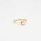 Bague 49.5 Bague en Or jaune, perle blanche 58 Facettes