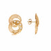 Earrings Retro Swirl Diamond Earrings Yellow Gold 58 Facettes BO243