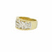 Bague Bague Style Buccellati Diamants Or jaune et Gris 58 Facettes BD85