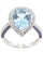 Bague BAGUE MODERNE TOPAZE, SAPHIRS ET DIAMANTS 58 Facettes 040291
