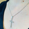Collier Collier Or Blanc et Pendentif Croix Diamants 58 Facettes 20400000624