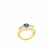 Bague Bague or jaune, saphir et diamants 58 Facettes