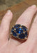 Ring 51.5 Dome Ring Sapphires Diamonds 58 Facettes 6869A