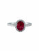Ring Calibrated Ruby Ring 58 Facettes