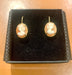 Earrings Cameo Shell Earrings 18 Carat Yellow Gold 58 Facettes BO210