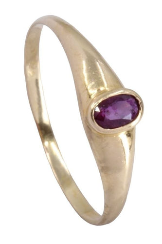 Bague 54 BAGUE JONC RUBIS 58 Facettes 073741