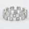 Bague 54 Bague double rang Diamants 58 Facettes