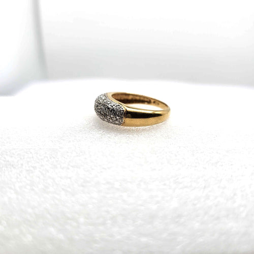 Bague 55 Bague or jaune diamants 58 Facettes 13105