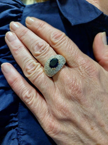 Bague 60 BAGUE SAPHIR DIAMANTS 58 Facettes 074801