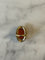 Bague 50 Bague camée Or jaune Corail 58 Facettes