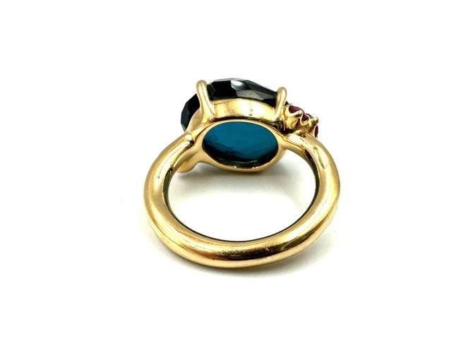 Bague 51 POMELLATO - Collection Bahia bague Or Topaze Saphirs 58 Facettes