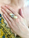 Ring Cocktail Ring Gilbert Albert Pearls Gold Diamonds 18 Carat White Gold 58 Facettes BS179