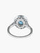 Ring 52 Napoleon III style ring sapphire white gold 58 Facettes