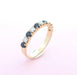 Ring Half Alliance Ring Sapphires Diamonds 58 Facettes AA 1605