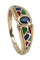 Bague 53 BAGUE MODERNE SAPHIR ÉMAIL 58 Facettes 076041