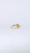 Ring 57.5 Vintage ring of 18 carat yellow gold with 17 brilliant cut diamonds VVSI 58 Facettes