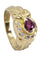 Bague 55 BAGUE MODERNE RUBIS ET DIAMANTS 58 Facettes 065021